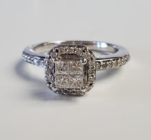 Load image into Gallery viewer, 10k White Gold Diamond Ring
