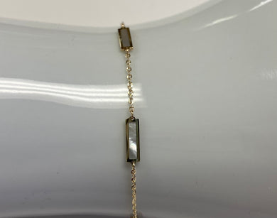 10K Gold and Mother Of Pearl Bracelet